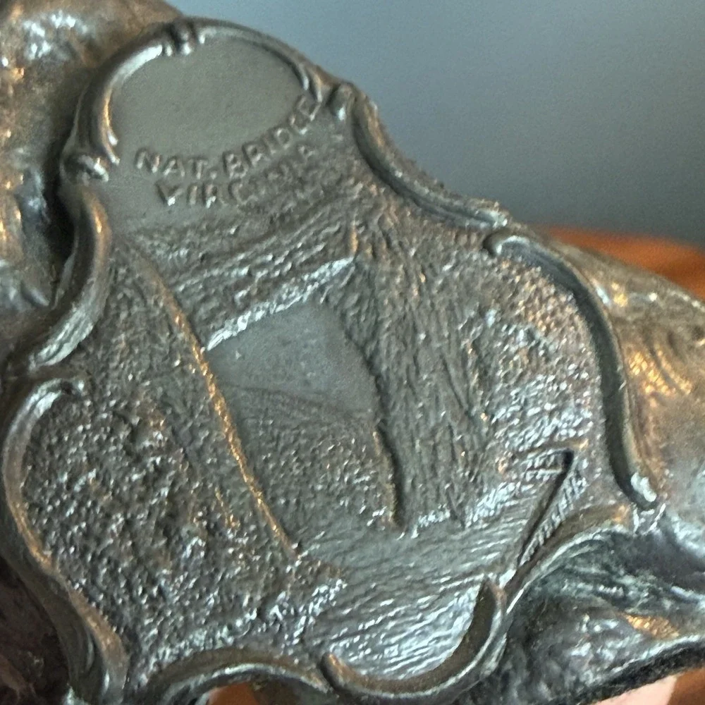 Vintage Cast Metal Scotty Dog - National Bridge‎ VA -American Travel Souvenir 3